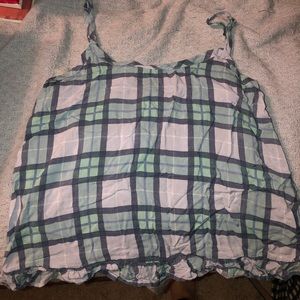 Plaid tank top and/or sleep tank